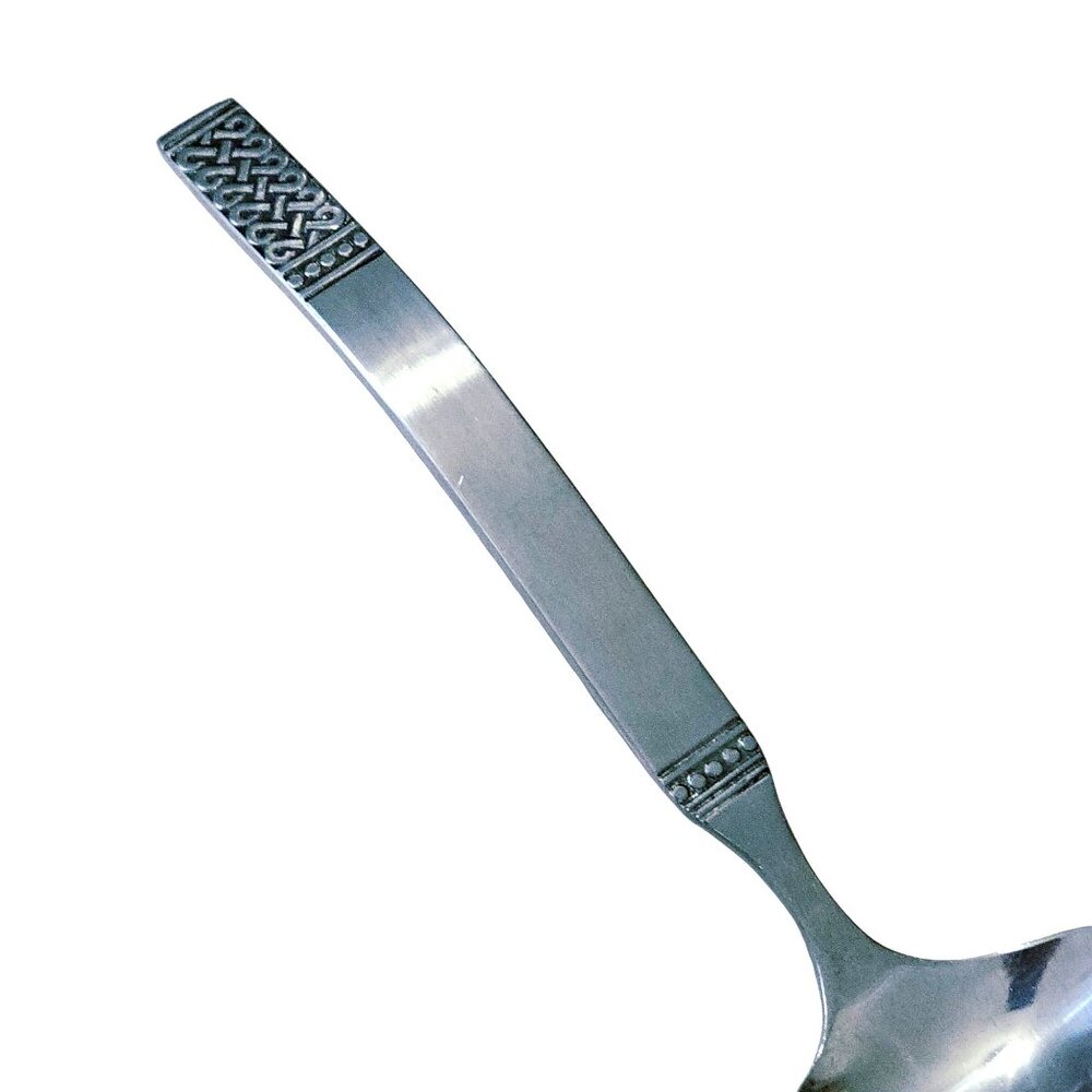 Danika Gravy Ladel Sauce Spoon 6.5" MSI Japan stainless satin handle Celtic knot - Picture 2 of 5